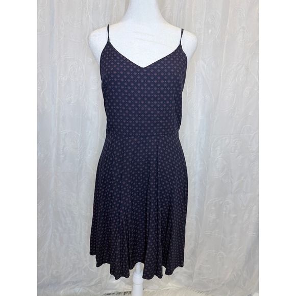 GAP Dresses & Skirts - Gap Womens Navy Blue Geometric Diamond Print Smocked Back Cami Dress Small
